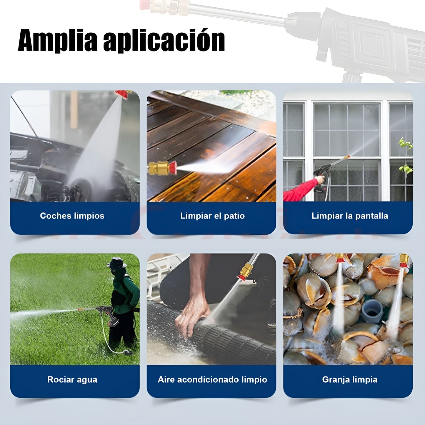 Hidrolavadora Portátil Con Batería de 48W