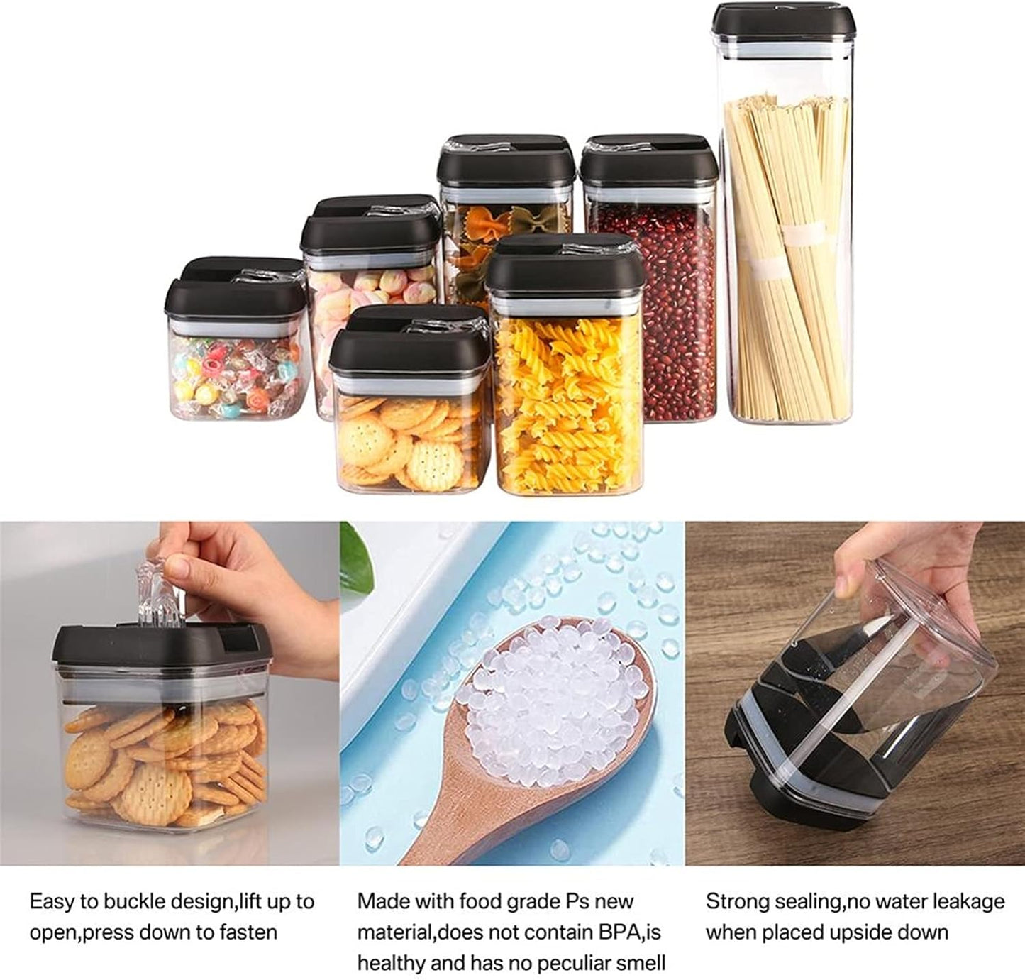 Set de Dispensadores Herméticos para Cocina (7 Piezas)
