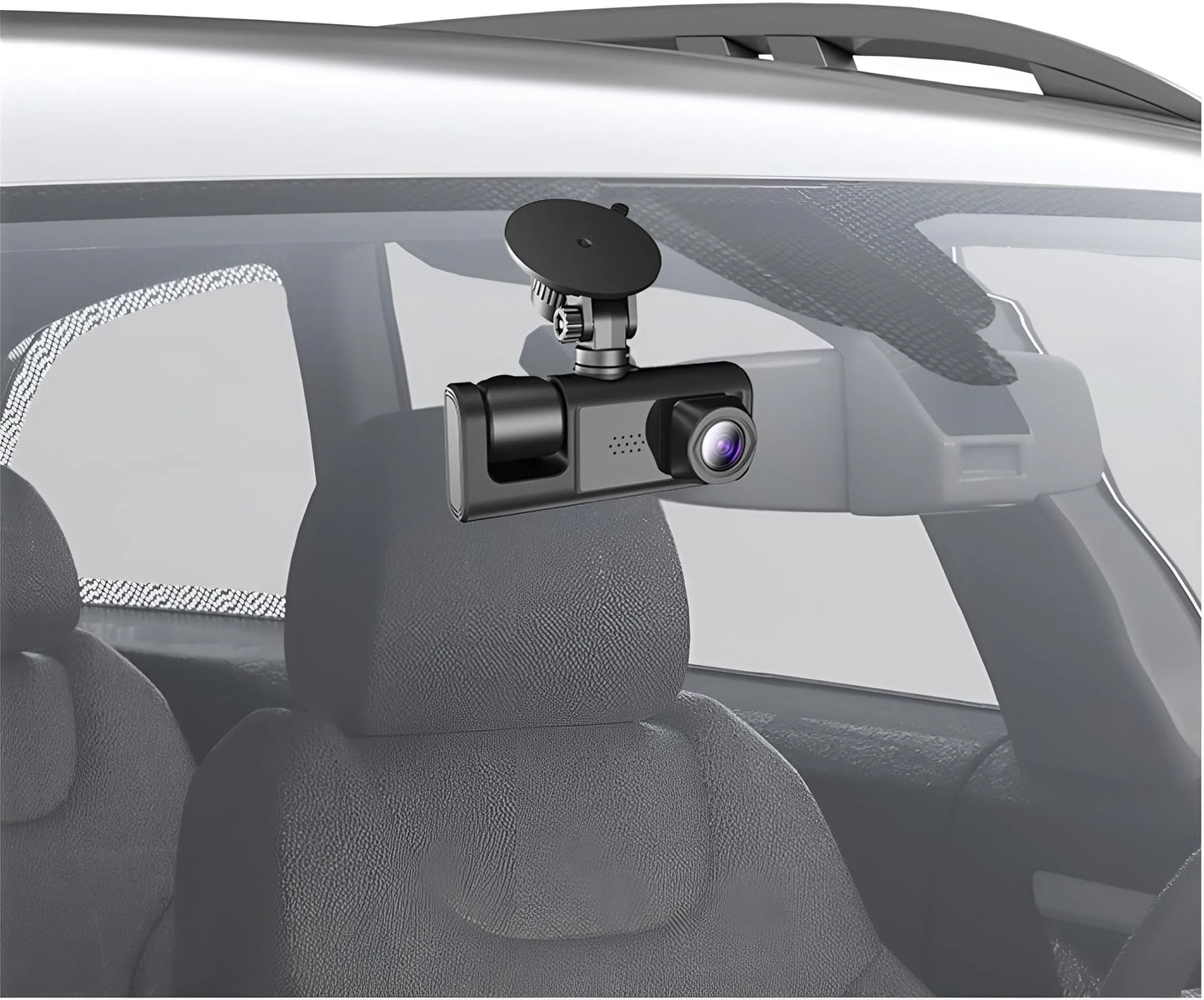 Cámara para vehículo 3 en 1 de 1080p / Frontal, Interior y Trasera GRABADORA DE CONDUCCIÓN