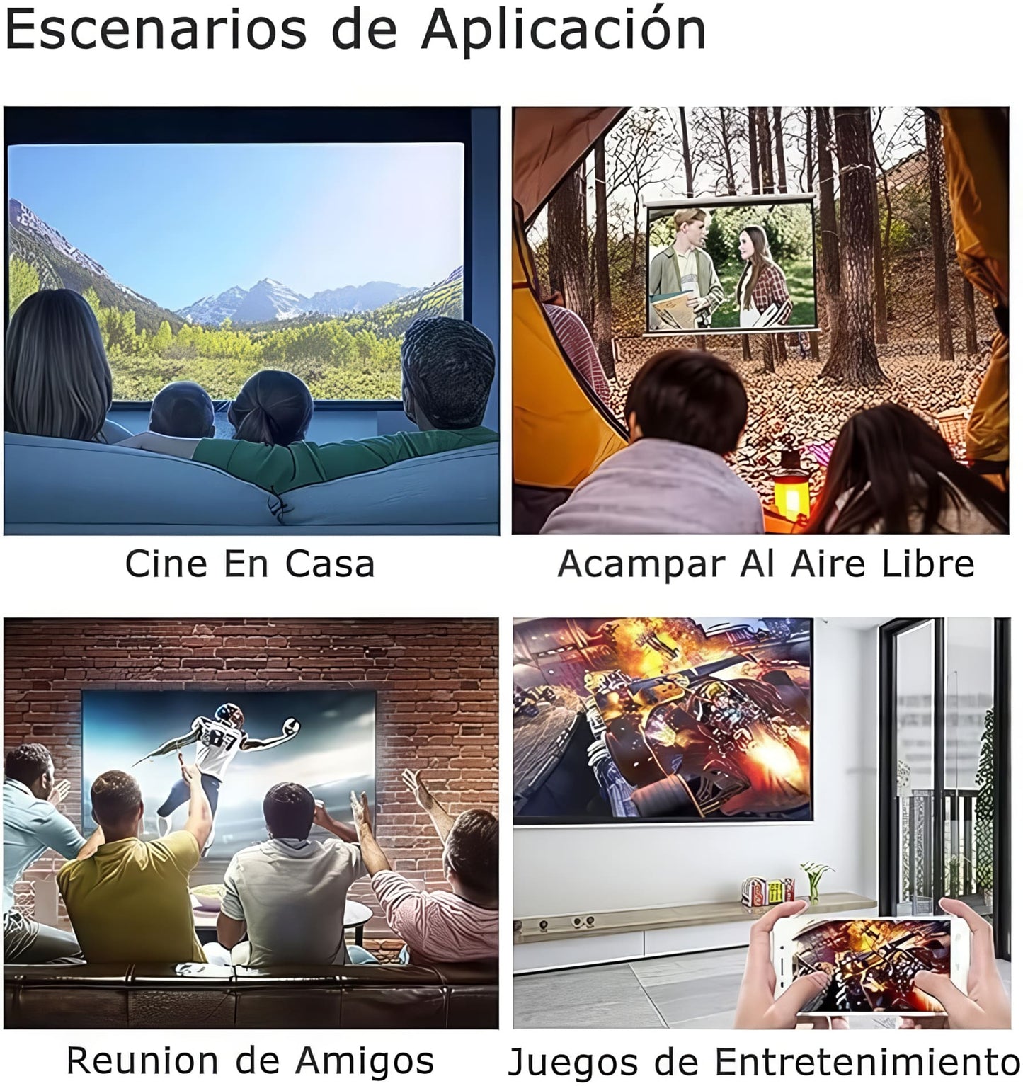 Mini Proyector Portátil 1080P