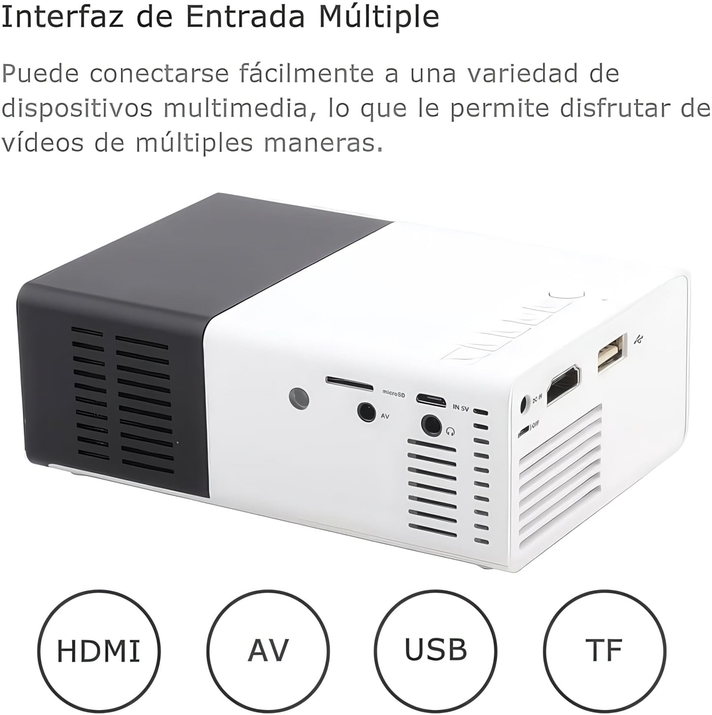 Mini Proyector Portátil 1080P