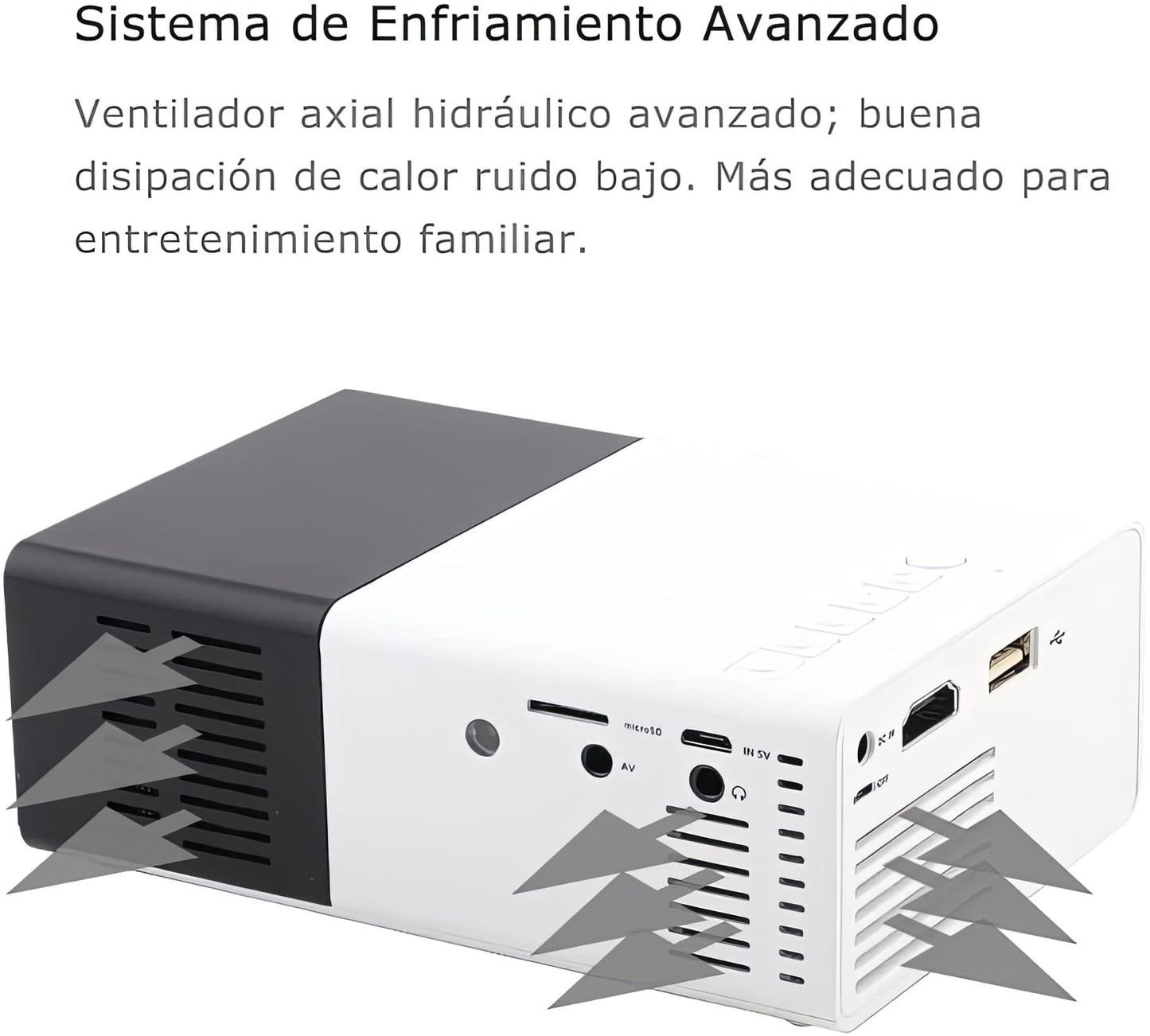 Mini Proyector Portátil 1080P