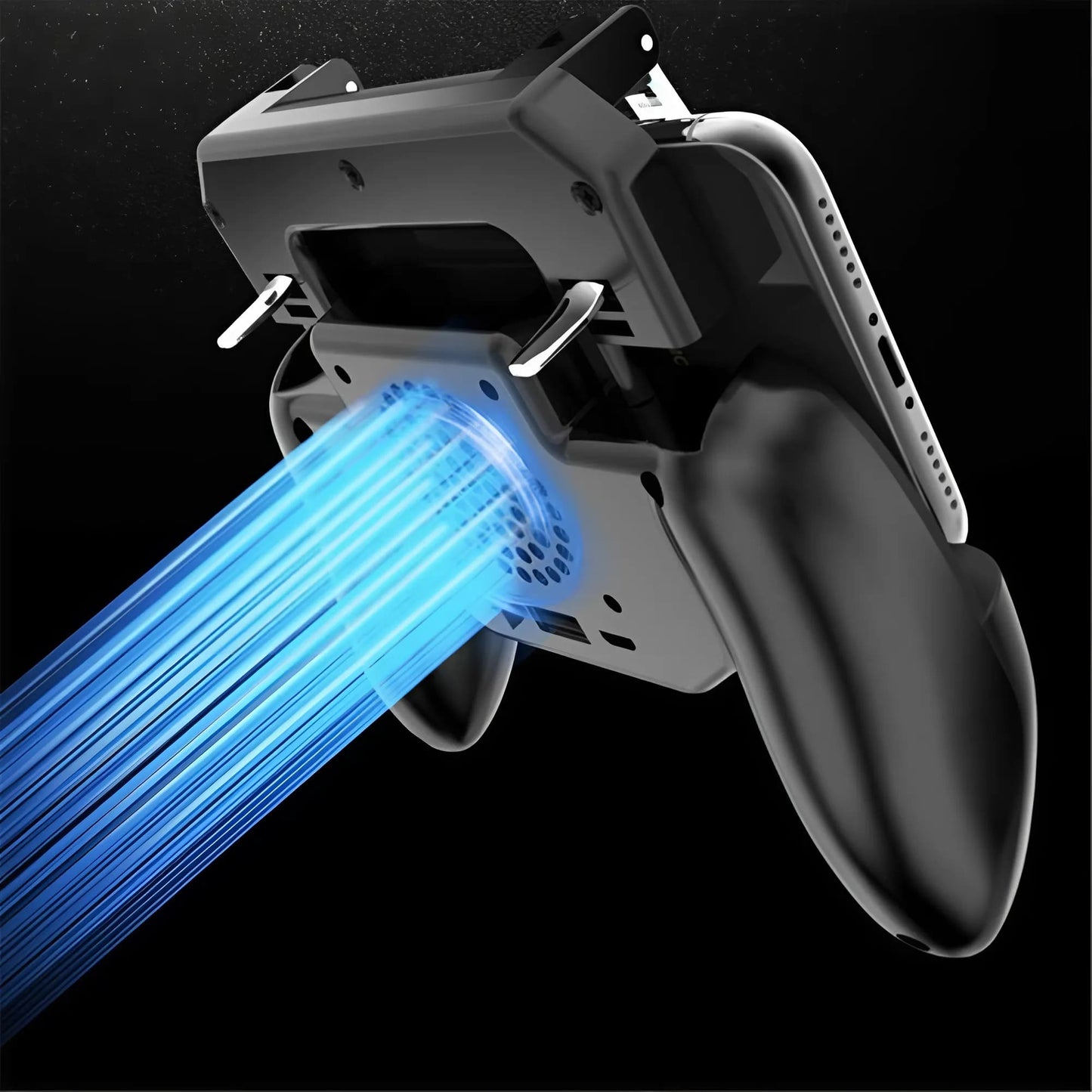 ¡GamePad 4 en 1! Enfría, Dispara, Carga y Soporta tu Celular